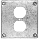 4x4" Metal Cover Plates for Receptacles and Switches