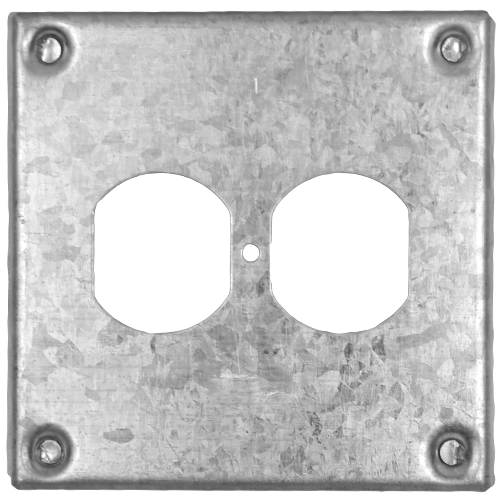 4x4" Metal Cover Plates for Receptacles and Switches